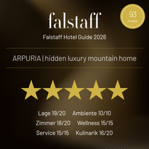 Falstaff Hotel Guide 2025 Auszeichnung für Arpuria mit 93 Punkten und 5 Sternen