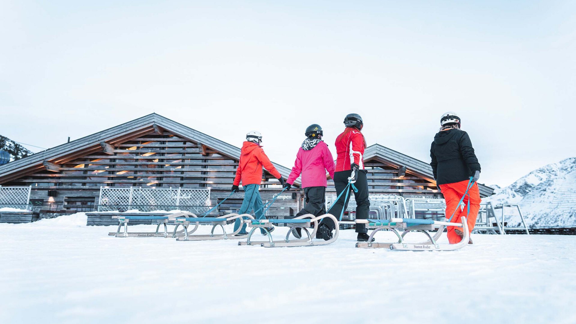 Tobogganing fun in St. Anton